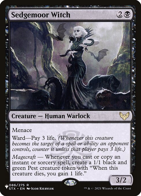 Sedgemoor Witch (STX-86) - The List - Game On