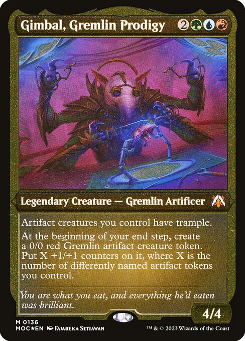 Gimbal, Gremlin Prodigy (136) (Etched) - March of the Machine Commander - Game On