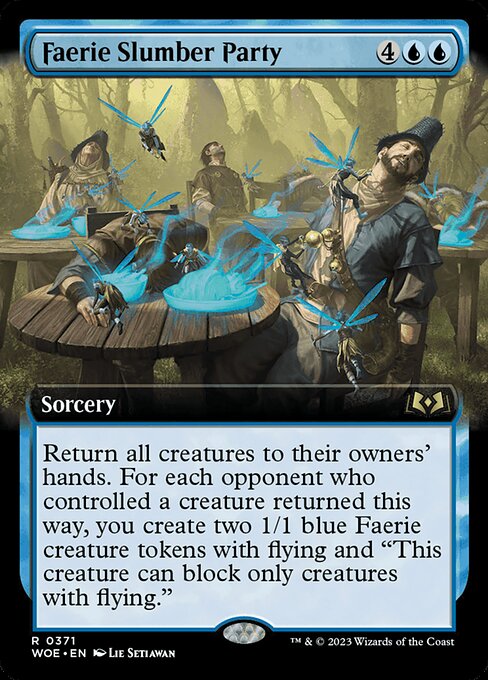 Faerie Slumber Party (371) - EXTENDED ART - Wilds of Eldraine - Game On