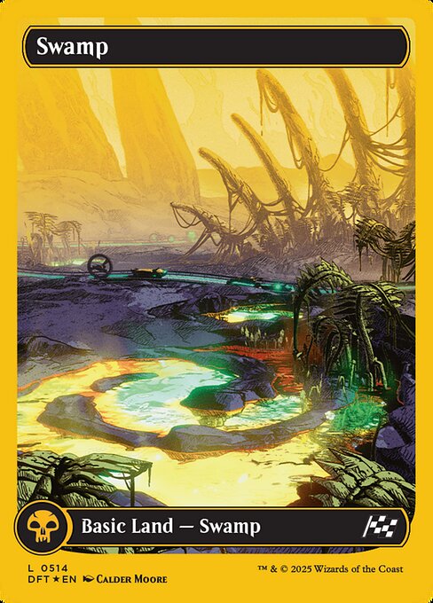 Swamp (514) - FULL ART (Foil) - Aetherdrift - Game On