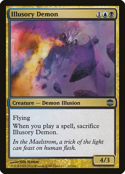 Illusory Demon (21) (Foil) - Alara Reborn - Game On