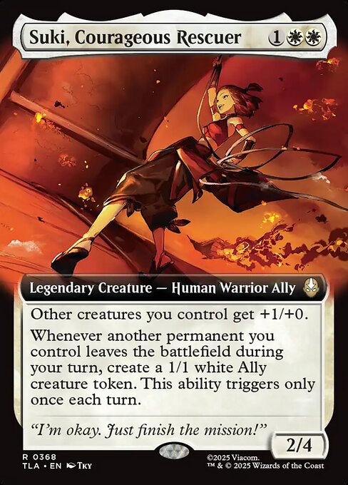 Suki, Courageous Rescuer (368) - EXTENDED ART (Foil) - Avatar: The Last Airbender - Game On