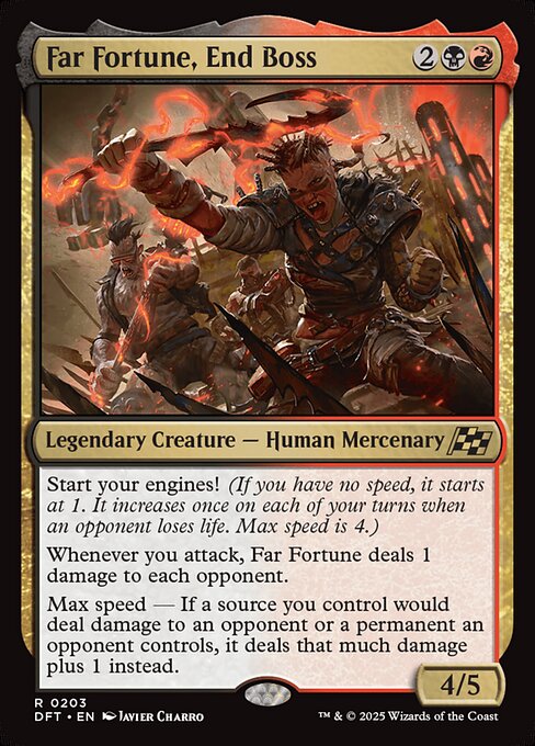 Far Fortune, End Boss (203) (Foil) - Aetherdrift - Game On