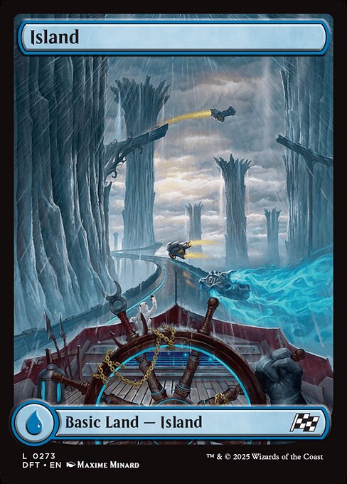 Island (273) - FULL ART - Aetherdrift - Game On