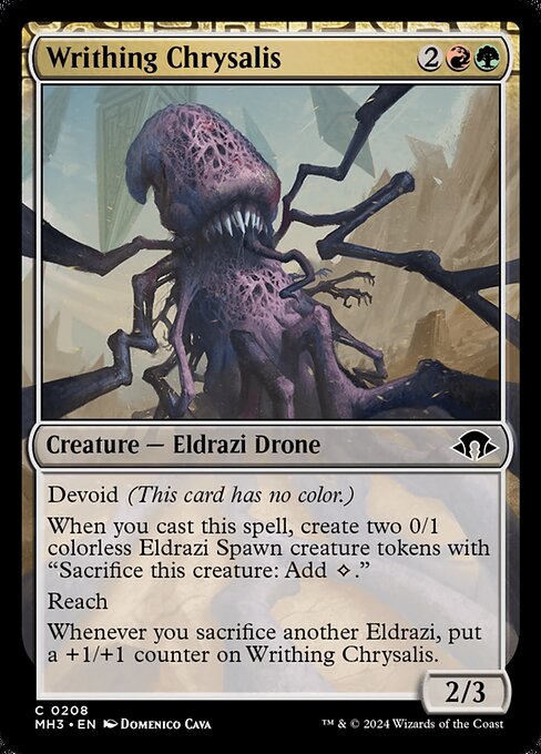 Writhing Chrysalis (208) (Foil) - Modern Horizons 3 - Game On