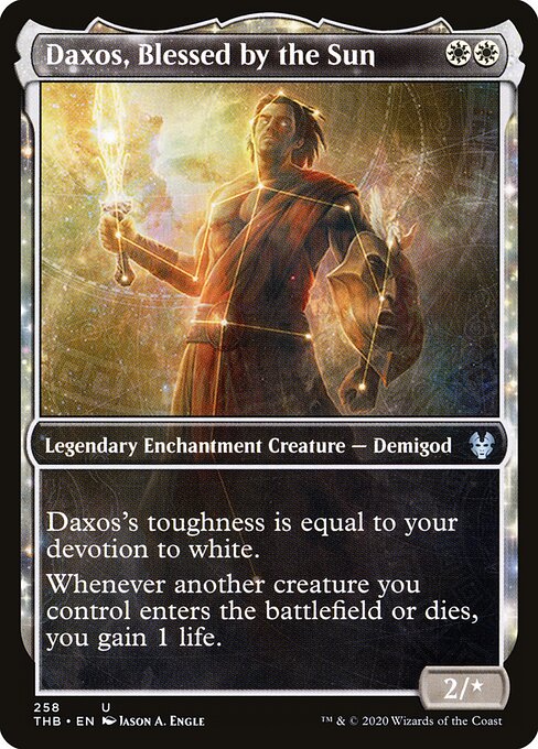 Daxos, Blessed by the Sun (258) - SHOWCASE - FULL ART - Theros Beyond Death - Game On