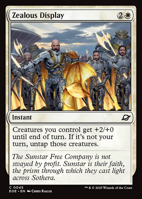 Zealous Display (45) (Foil) - Edge of Eternities - Game On