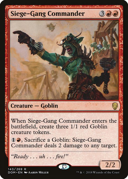 Siege-Gang Commander (143) - Dominaria - Game On