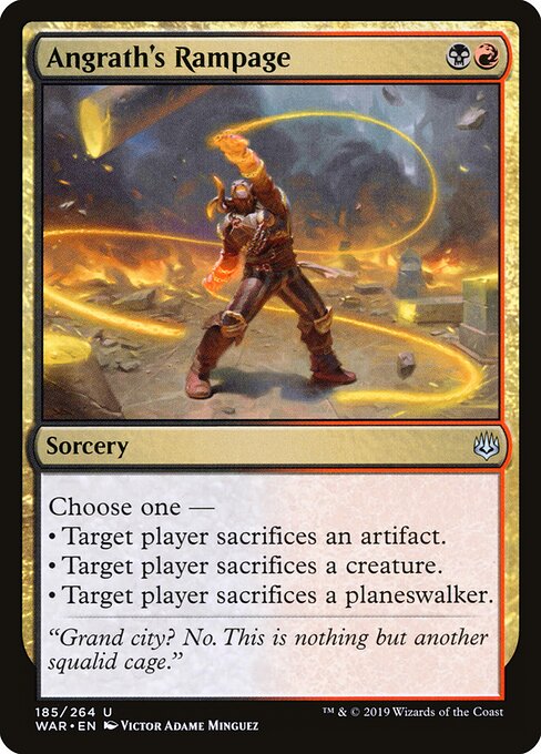 Angrath's Rampage (185) (Foil) - War of the Spark - Game On