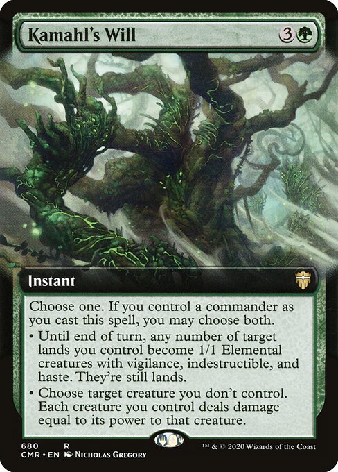 Kamahl's Will (680) - EXTENDED ART - Commander Legends - Game On