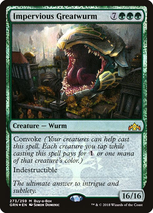 Impervious Greatwurm (273) (Foil) - Guilds of Ravnica - Game On
