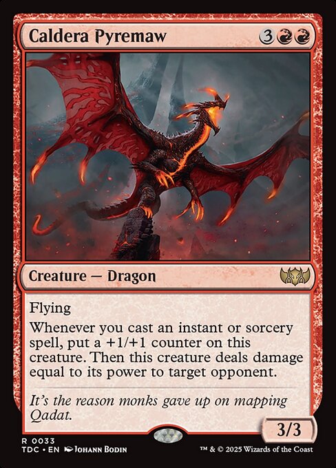 Caldera Pyremaw (33) - Tarkir: Dragonstorm Commander - Game On