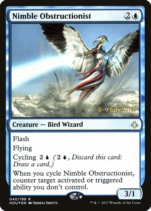 Nimble Obstructionist (40s) (Foil) - Hour of Devastation Promos - Game On