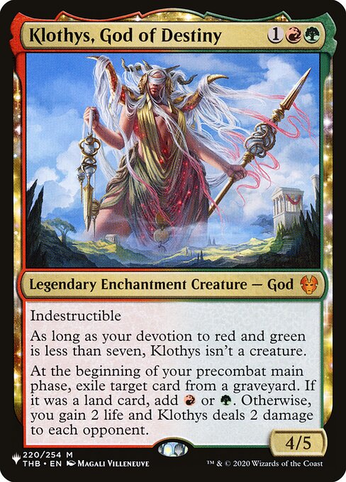 Klothys, God of Destiny (THB-220) - The List - Game On