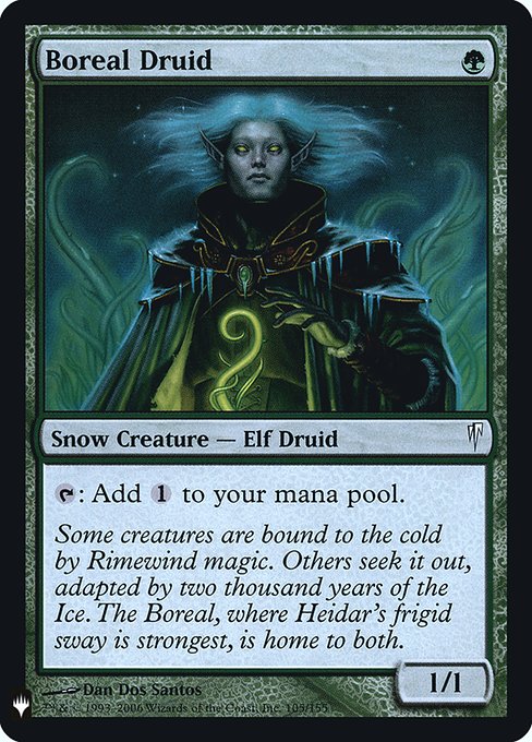 Boreal Druid (CSP-105) (Foil) - The List - Game On