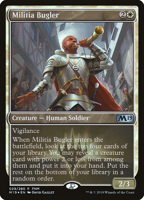 Militia Bugler (29) (Foil) - Core Set 2019 Promos - Game On
