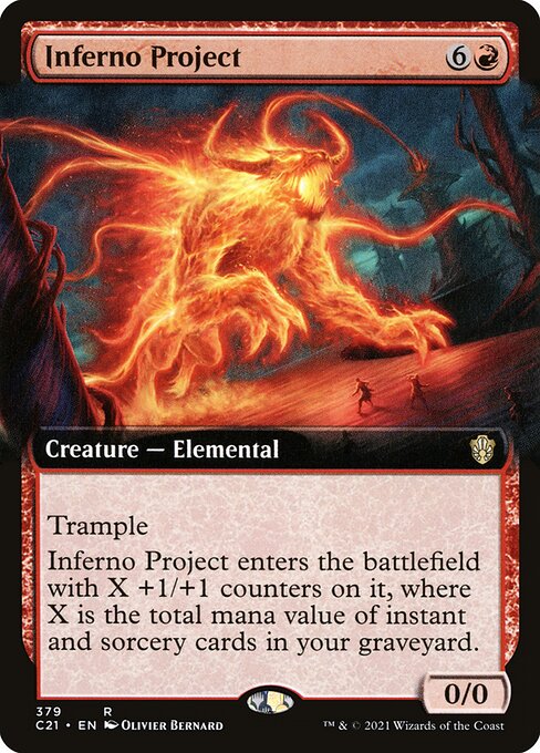 Inferno Project (379) - EXTENDED ART - Commander 2021 - Game On