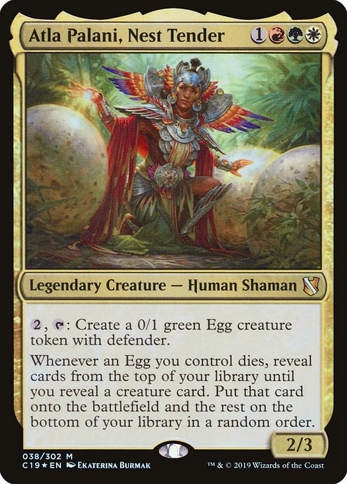 Atla Palani, Nest Tender (38) (Foil) - Commander 2019 - Game On