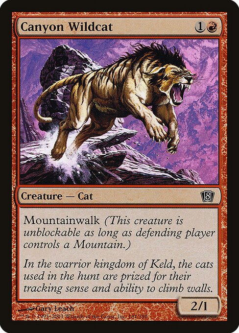 Canyon Wildcat (181★) (Foil) - Eighth Edition - Game On