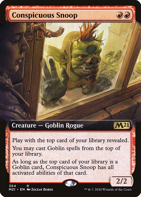 Conspicuous Snoop (364) - EXTENDED ART - Core Set 2021 - Game On