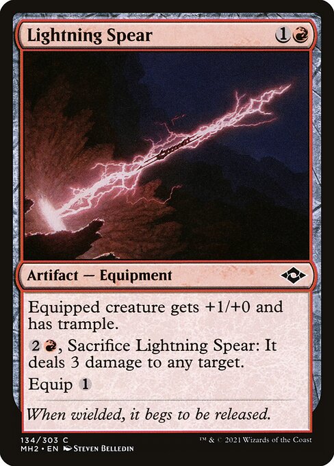 Lightning Spear (134) (Foil) - Modern Horizons 2 - Game On