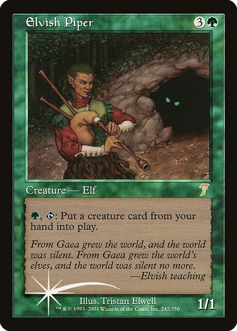 Elvish Piper (242★) - Seventh Edition - Game On