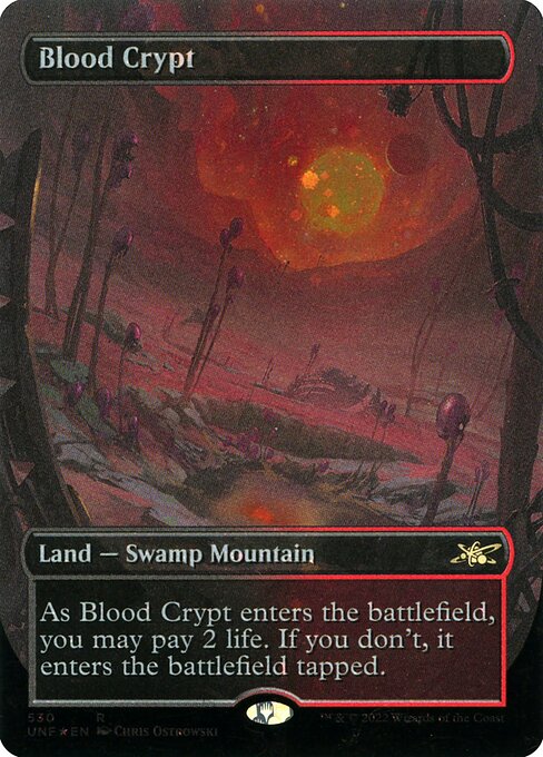 Blood Crypt (530) - BORDERLESS - FULL ART (Foil) - Unfinity - Game On