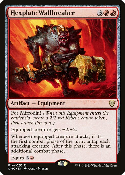 Hexplate Wallbreaker (14) - Phyrexia: All Will Be One Commander - Game On