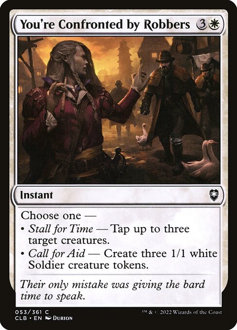 You're Confronted by Robbers (53) (Foil) - Commander Legends: Battle for Baldur's Gate - Game On