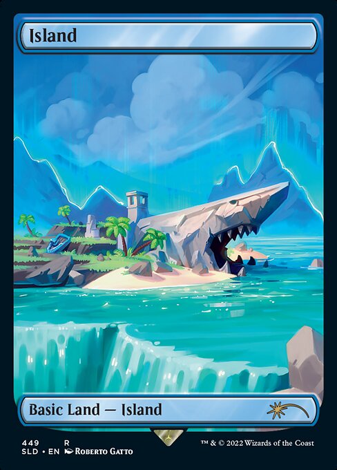 Island (449) - FULL ART - Secret Lair Drop - Game On