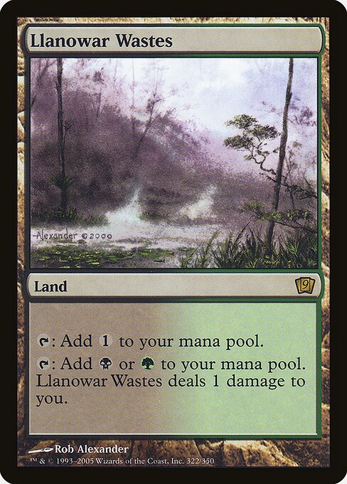 Llanowar Wastes (322★) - Ninth Edition - Game On