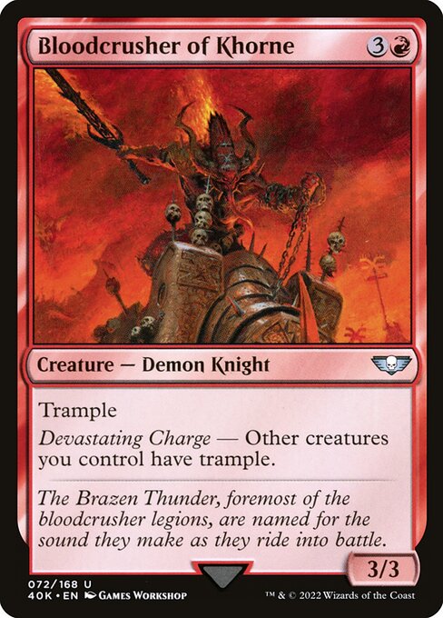Bloodcrusher of Khorne (72) - Warhammer 40,000 Commander - Game On