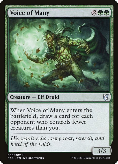 Voice of Many (36) - Commander 2019 - Game On