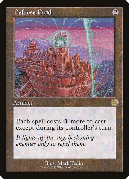 Defense Grid (13) (Foil) - The Brothers' War Retro Artifacts - Game On