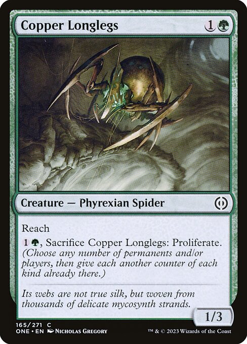 Copper Longlegs (165) (Foil) - Phyrexia: All Will Be One - Game On