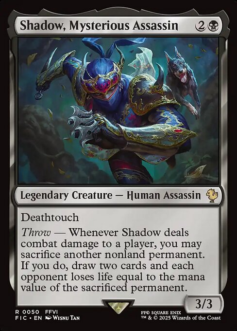 Shadow, Mysterious Assassin (50) - Final Fantasy Commander - Game On