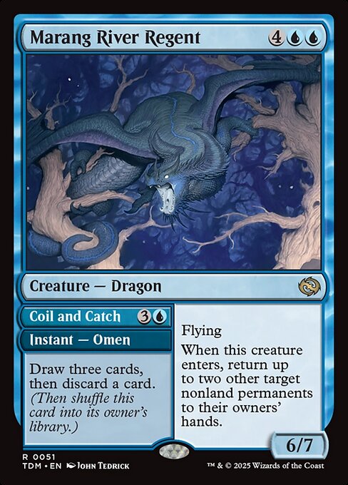Marang River Regent // Coil and Catch (51) (Foil) - Tarkir: Dragonstorm - Game On