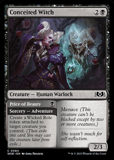 Conceited Witch // Price of Beauty (84) (Foil) - Wilds of Eldraine - Game On