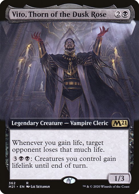 Vito, Thorn of the Dusk Rose (362) - EXTENDED ART - Core Set 2021 - Game On