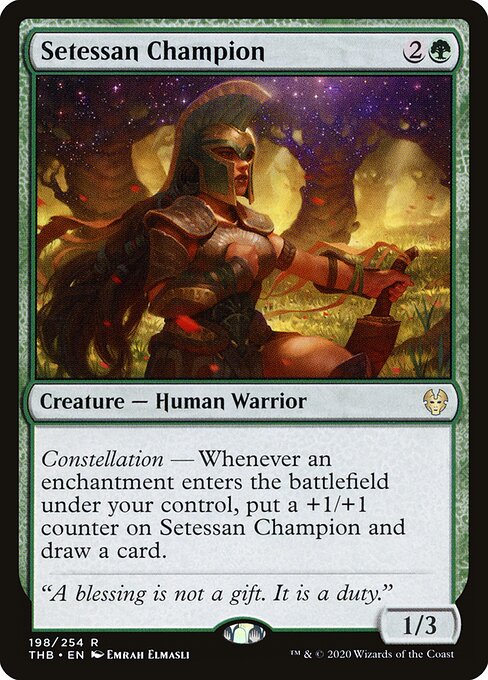 Setessan Champion (198) (Foil) - Theros Beyond Death - Game On