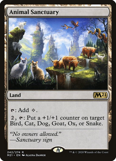 Animal Sanctuary (242) (Foil) - Core Set 2021 - Game On