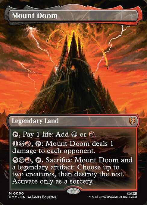Mount Doom (50) - BORDERLESS (Foil) - The Hobbit Eternal - Game On
