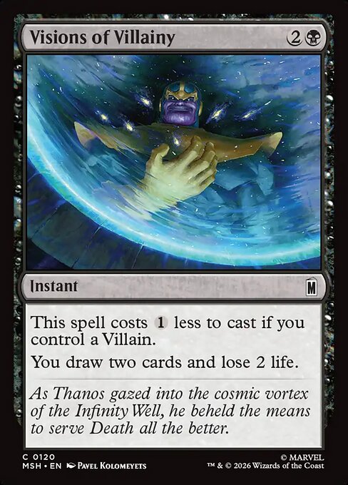 Visions of Villainy (120) (Foil) - Marvel Super Heroes - Game On