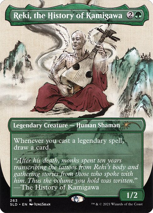 Reki, the History of Kamigawa (263) - BORDERLESS - FULL ART (Foil) - Secret Lair Drop - Game On
