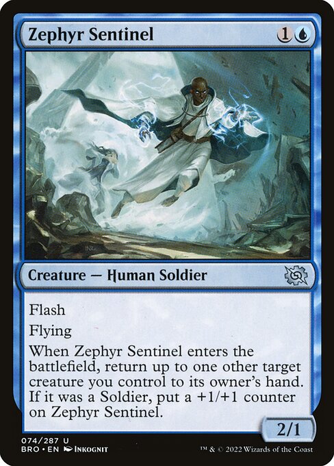 Zephyr Sentinel (74) (Foil) - The Brothers' War - Game On