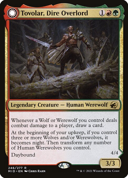 Tovolar, Dire Overlord // Tovolar, the Midnight Scourge (246) (Foil) - Innistrad: Midnight Hunt - Game On