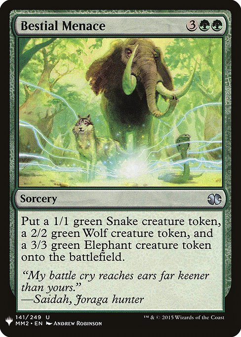 Bestial Menace (MM2-141) - The List - Game On