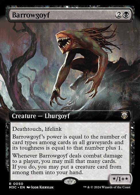 Barrowgoyf (50) - EXTENDED ART (Foil) - Modern Horizons 3 Commander - Game On