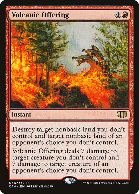 Volcanic Offering (40) - Commander 2014 - Game On