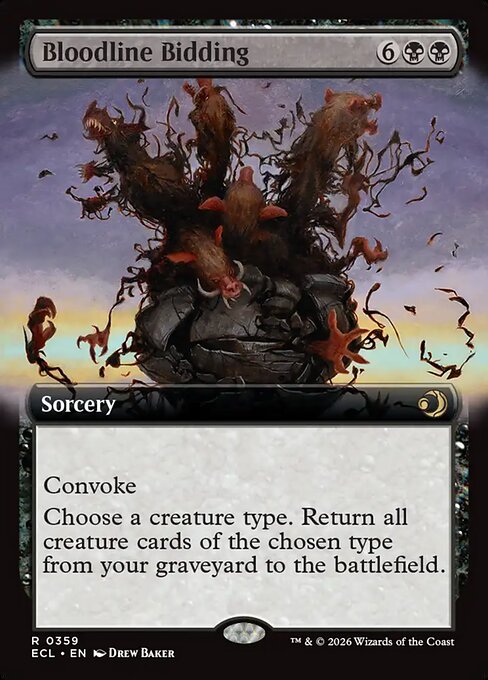 Bloodline Bidding (359) - EXTENDED ART - Lorwyn Eclipsed - Game On